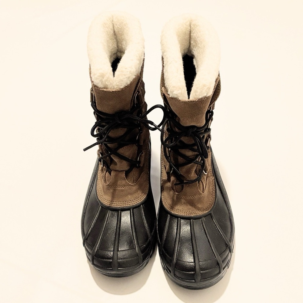 Sorel Badger Men’s Boots, Size 8, Brown & Black